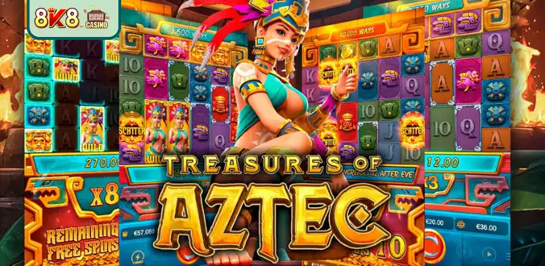 Learn about ancient civilizations through the game Aztec Treasure